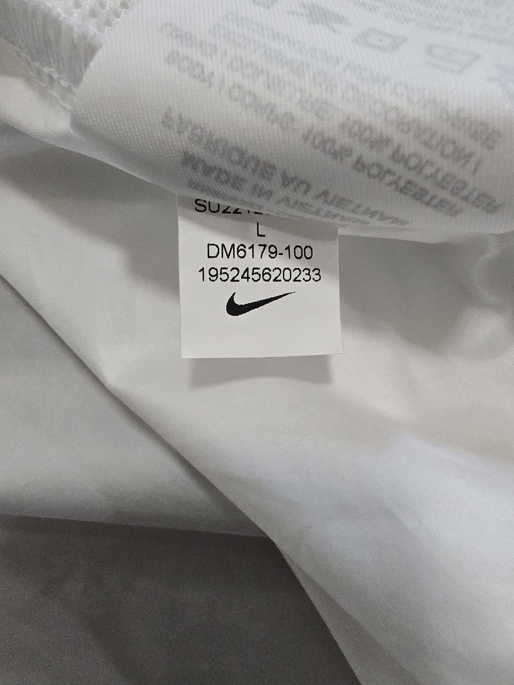 Nike Sportswear Essential Repel Women's Jacket White Large Windbreaker DM6179-10 - Picture 6 of 10